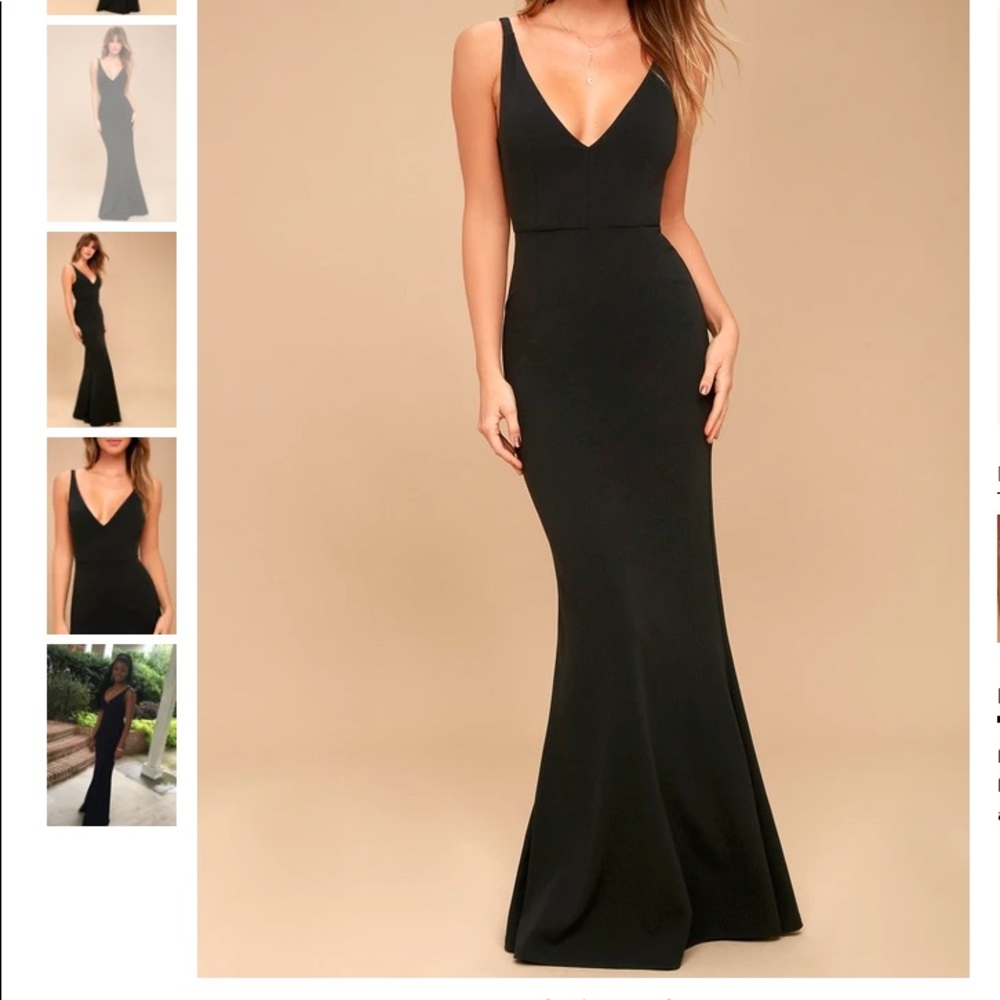 Lulu’s Melora black sleeveless maxi dress
